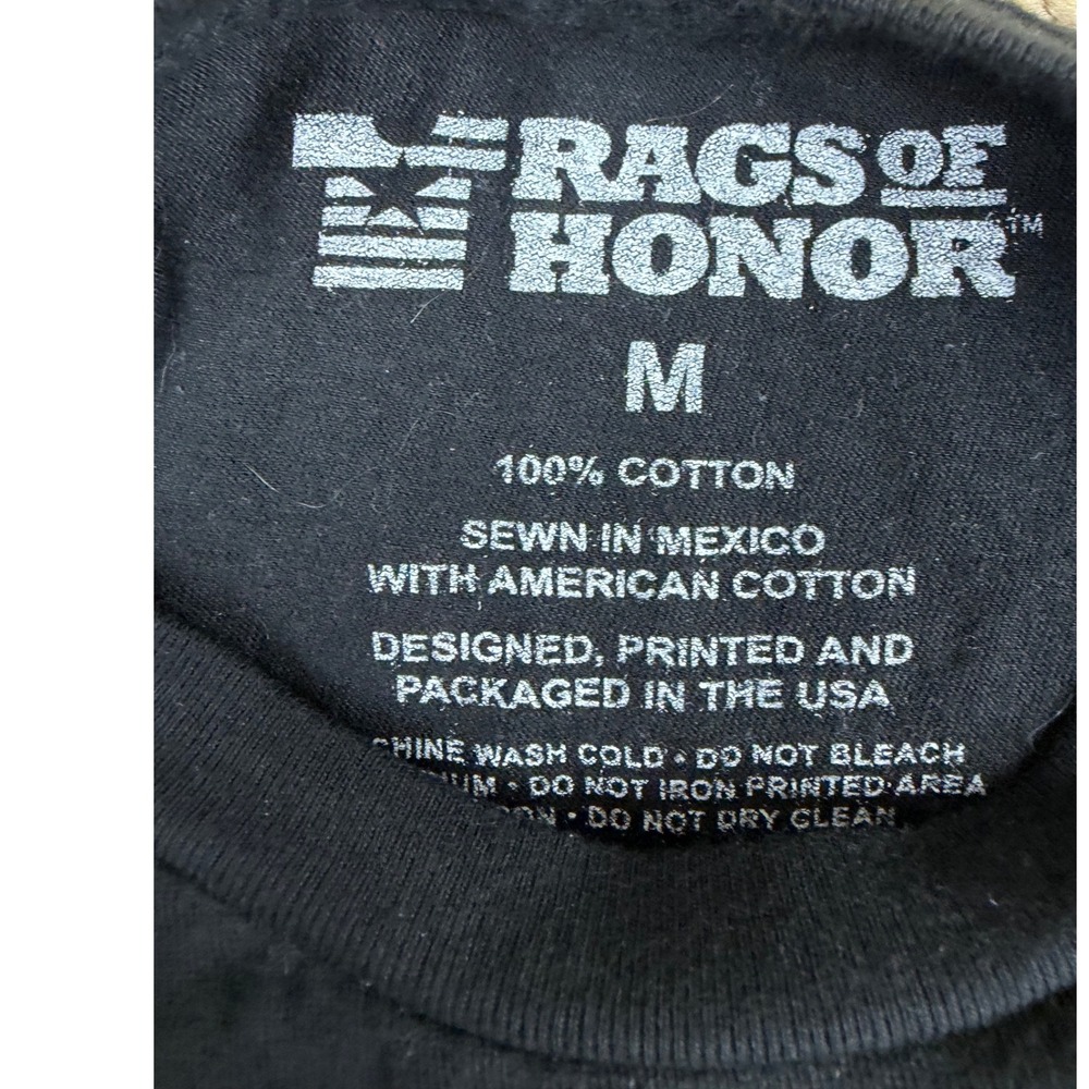 Jelly Roll Rags of Honor Beautifully Broken Black Graphic T-Shirt Mens Medium - Picture 4 of 4